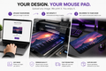 Custom Gaming Mouse Pad – Personalized Desk Mat with Your Own Design | Extended Mouse Pad for Gaming & Work
