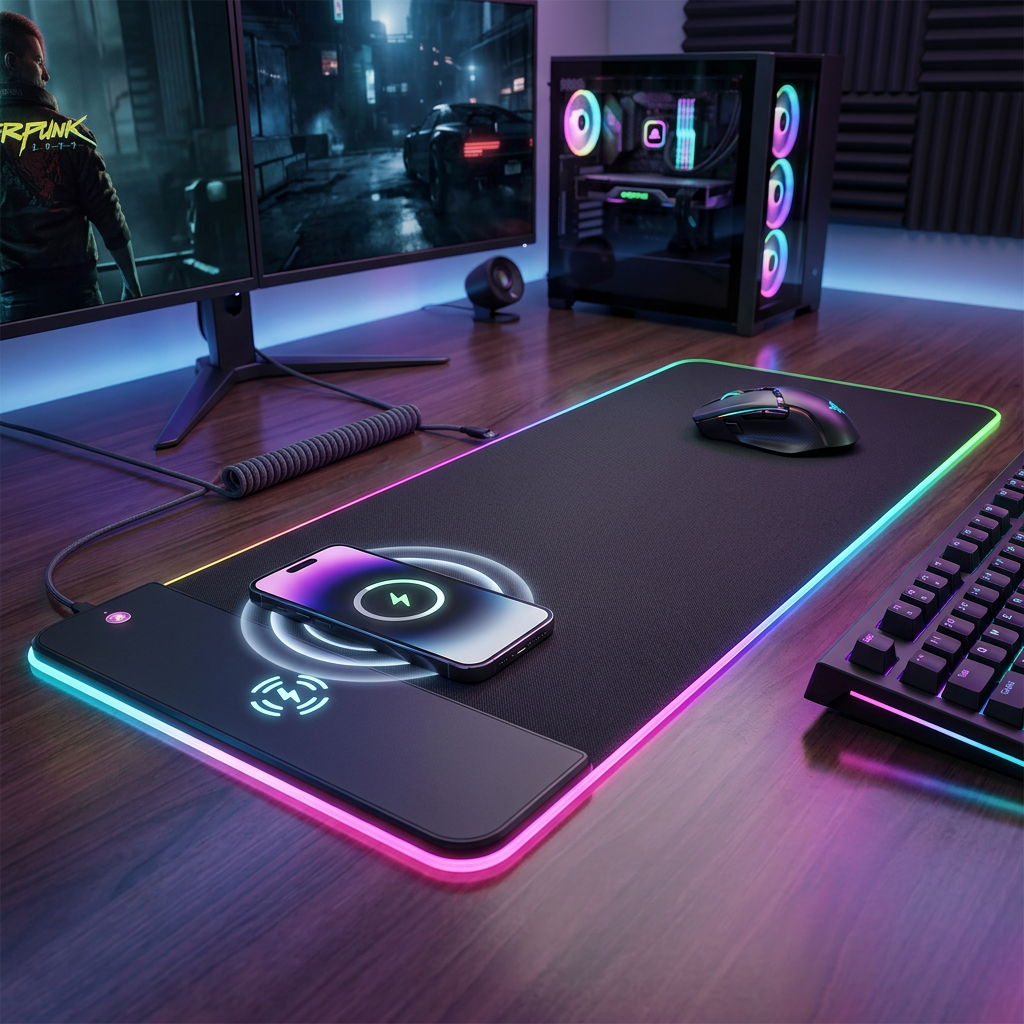 PowerCharge RGB Wireless Gaming Mouse Pad