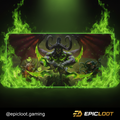 Burning Crusade Desk Mat – Fantasy MMO Gaming Setup Mouse Pad