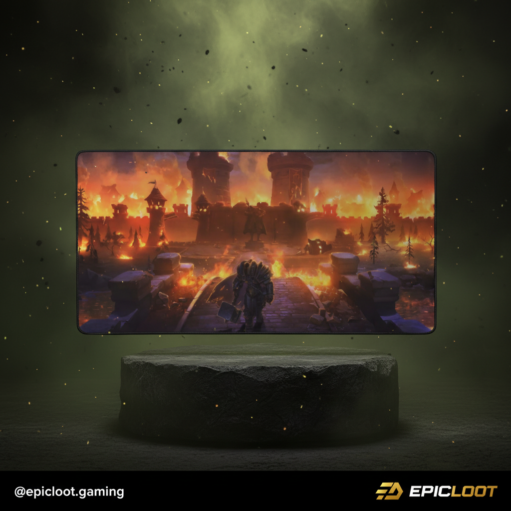 Culling of Stratholme Gaming Desk Mat – WoW Lore Inspired Extended Mouse Pad