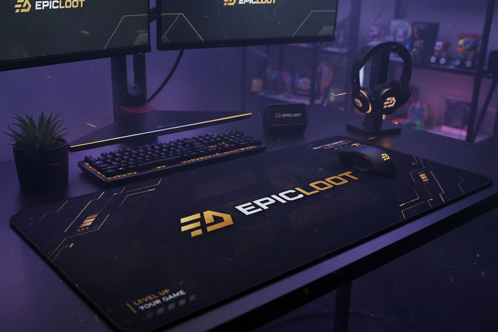 Epic-Loot Gaming Mouse Pad – Premium Anti-Slip Desk Mat for Gaming & Work