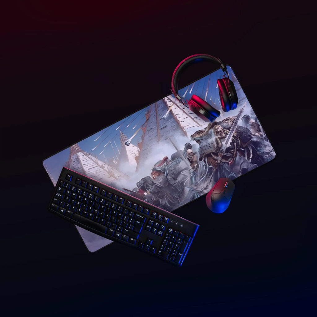 Space Wolves Gaming Desk Mat – Grimdark Sci-Fi Inspired Mouse Pad
