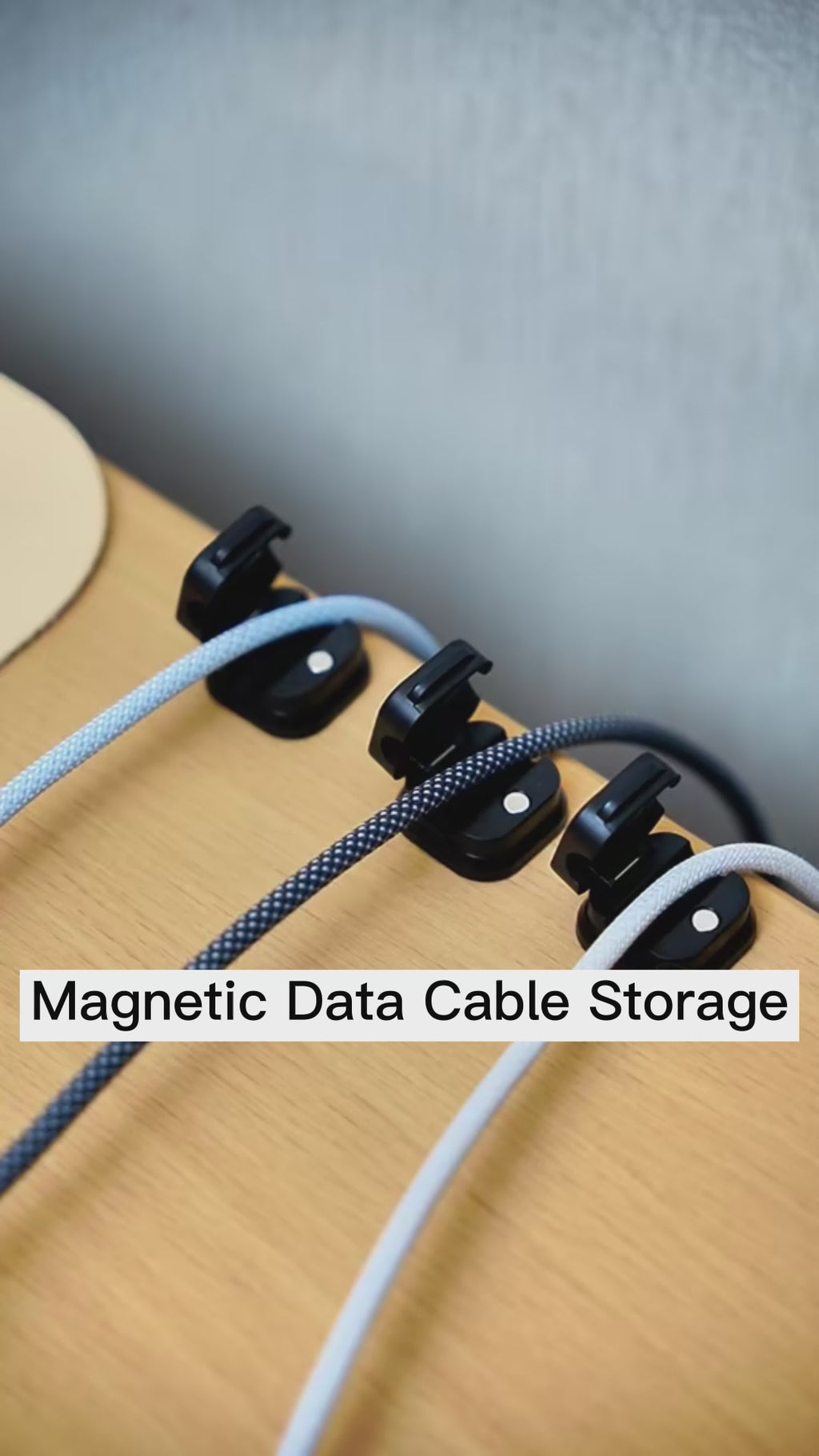 Gaming Desk Cable Management Clips– Magnetic Wire Organizer & Cord Holder for Clean Setups